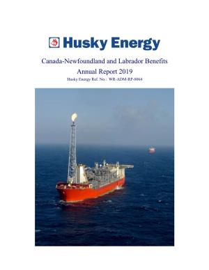 Canada-Newfoundland and Labrador Benefits Annual Report 2019 Husky Energy Ref