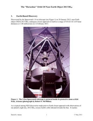 The "Horseshoe" Orbit of Near-Earth Object 2013 BS45 1. Earth-Based