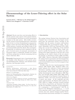 Phenomenology of the Lense-Thirring Effect in the Solar System