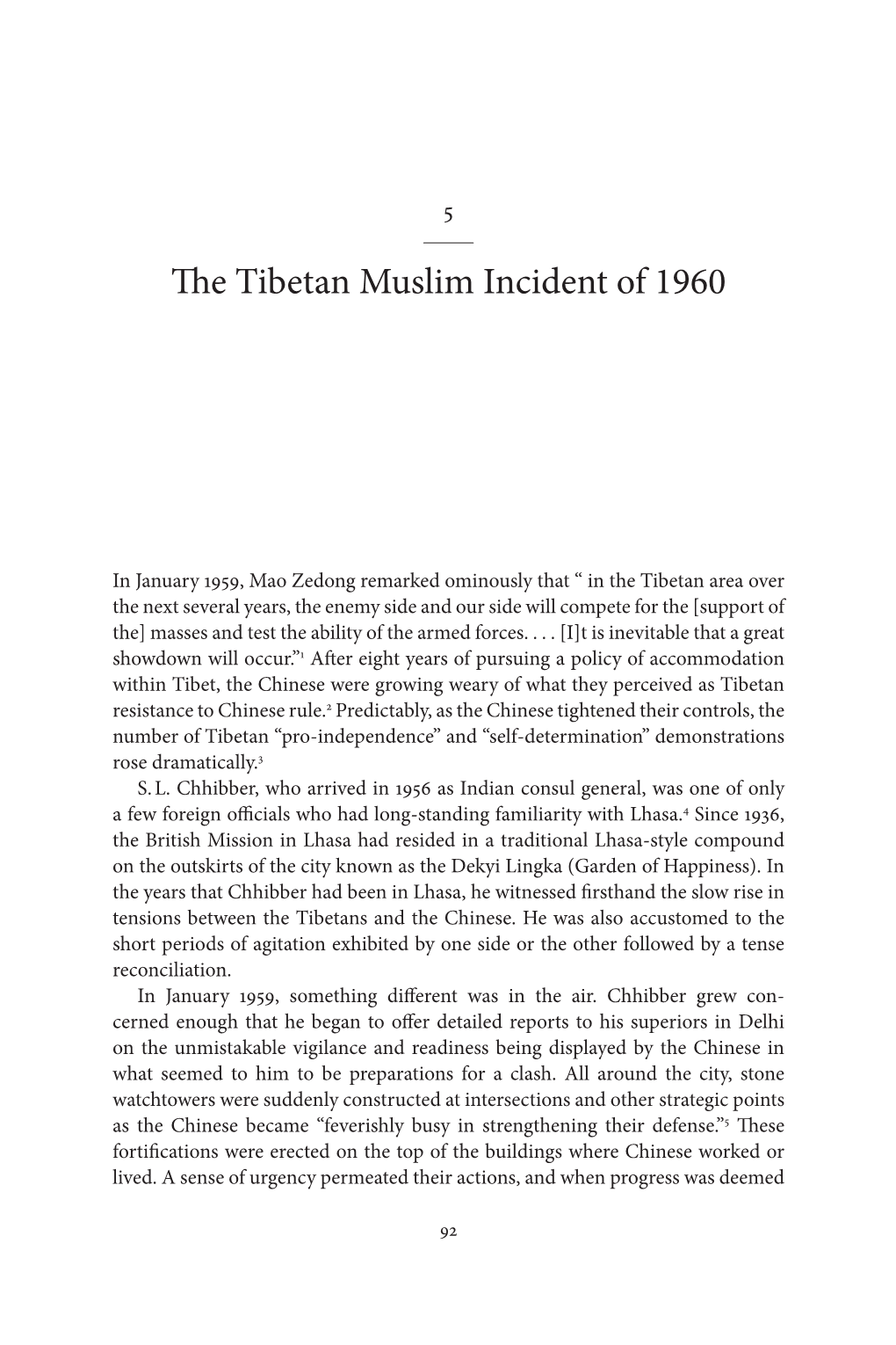 The Tibetan Muslim Incident of 1960