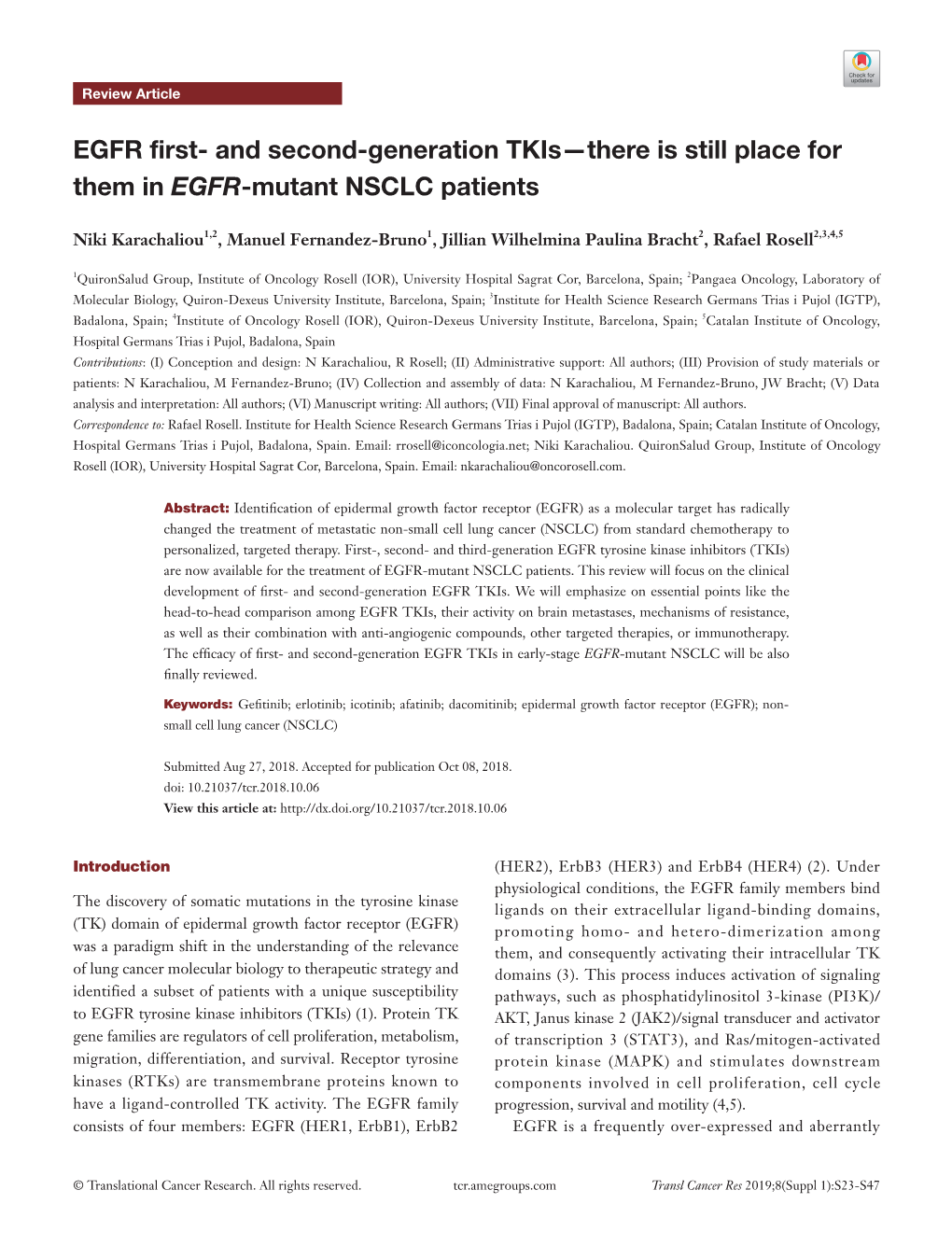 And Second-Generation Tkis—There Is Still Place for Them in EGFR-Mutant NSCLC Patients