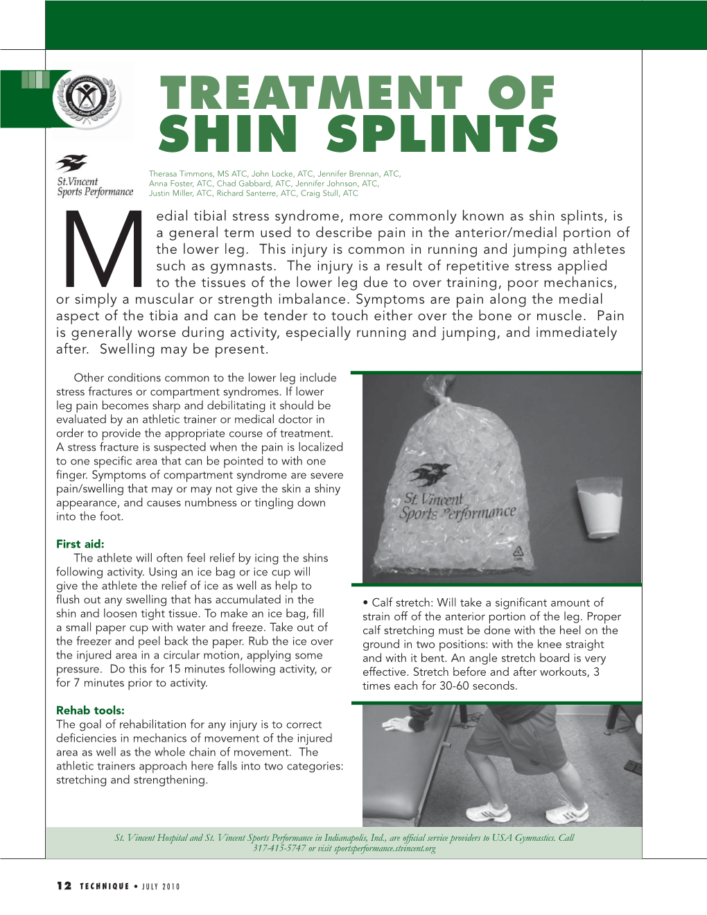 Treatment of Shin Splints