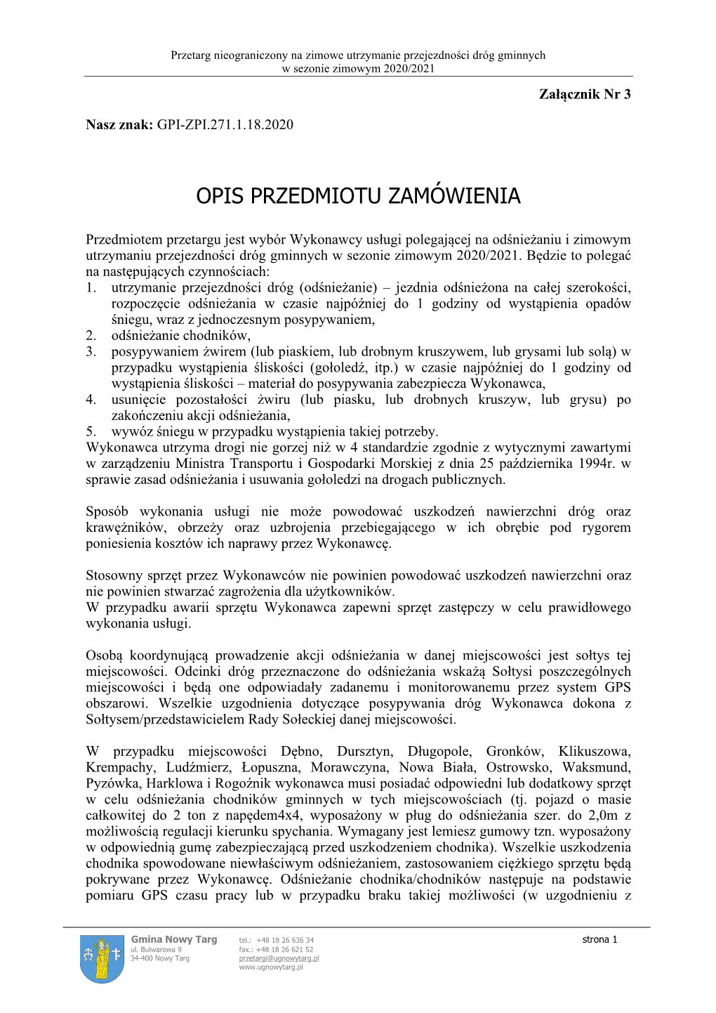 Opis Przedmiotu Zamówienia