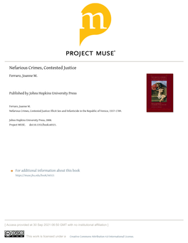 Nefarious Crimes, Contested Justice Ferraro, Joanne M