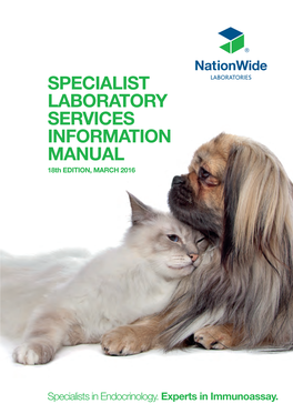Specialist Laboratory Services Information Manual Spec Labo Serv Info