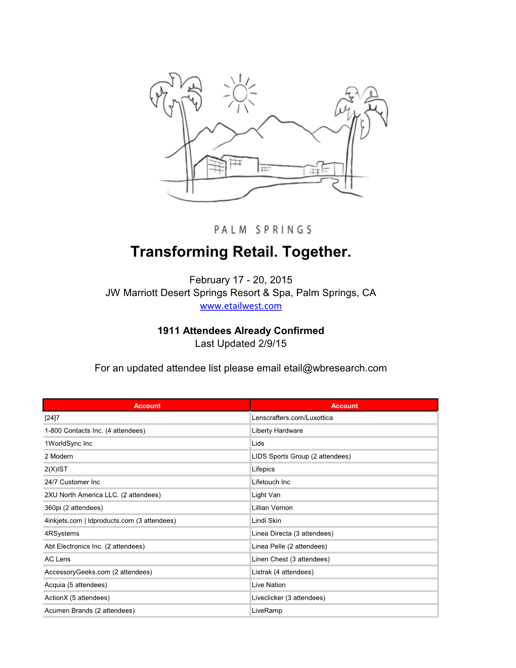 Transforming Retail. Together