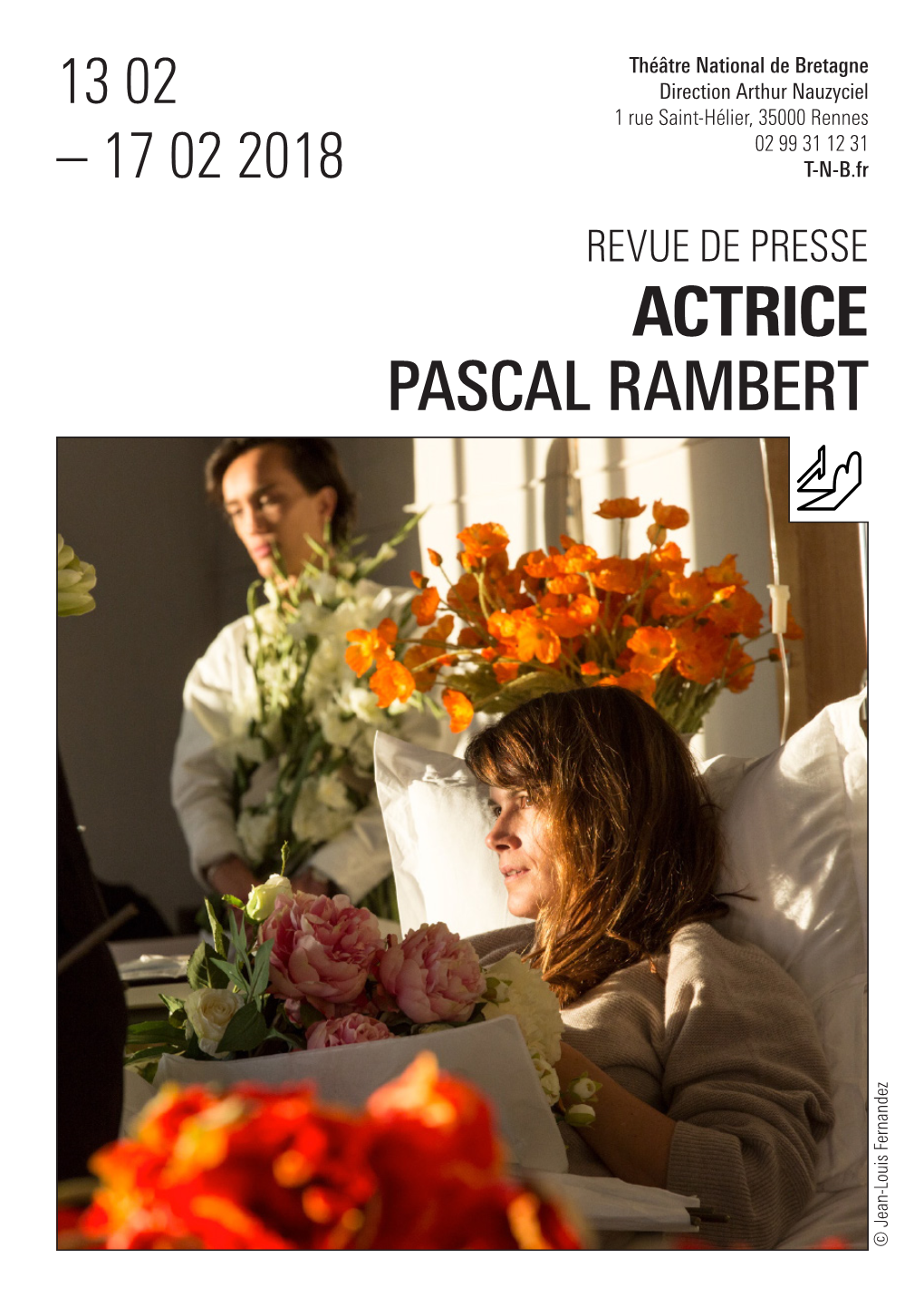 ACTRICE PASCAL RAMBERT © Jean-Louis Fernandez LE MONDE – JEU 14 12 2017