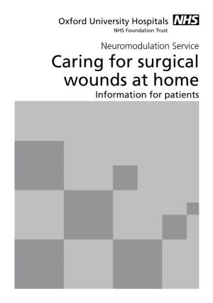 Caring for Surgical Wounds at Home