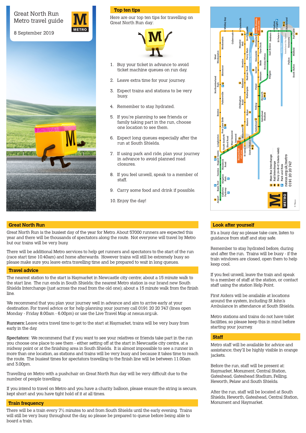 Great North Run Metro Travel Guide