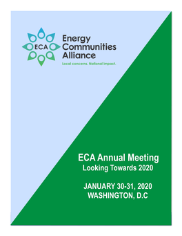 ECA Annual Meeting Looking Towards 2020