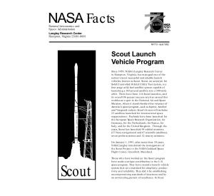 NASA Facts 1917 - 1992 Years NACA National Aeronautics and Langley� Space Administration Research� Langley Research Center Center Hampton, Virginia 23681-0001