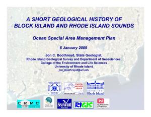 A Short Geological History of Block Island and Rhode