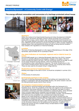 Vetschau/Spreewald – a Community Centre with Energy!