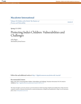 Protecting India's Children: Vulnerabilities and Challenges
