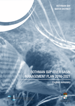 Bothnian Bay River Basin Management Plan 2016-2021