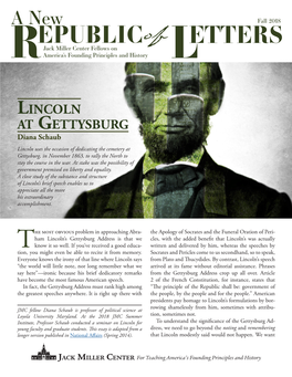 Essay on Lincoln's Gettysburg Address