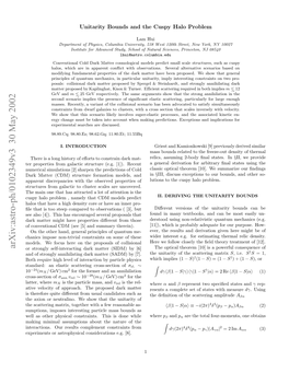 Unitarity Bounds and the Cuspy Halo Problem