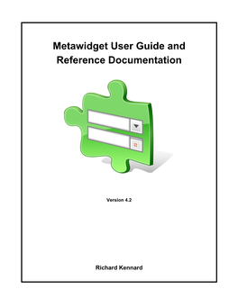 Metawidget User Guide and Reference Documentation