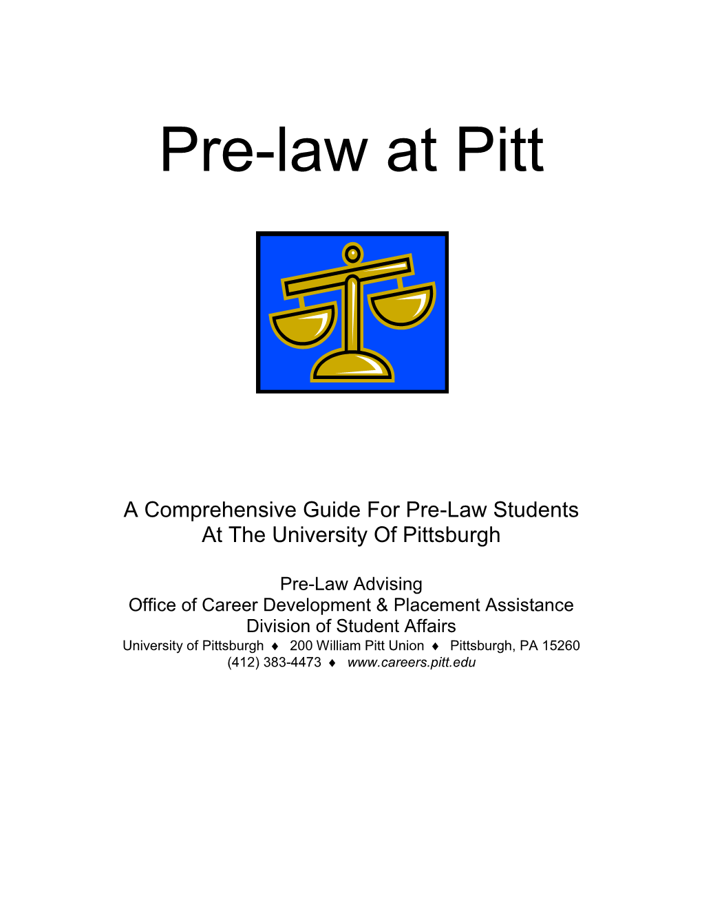 Pre-Law at Pitt