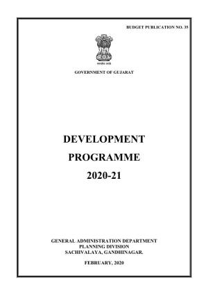 Development Programme 2020-21