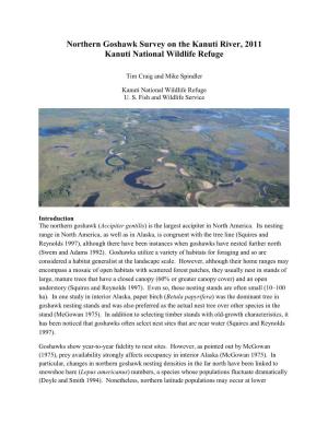 Northern Goshawk Survey on the Kanuti River, 2011 Kanuti National Wildlife Refuge