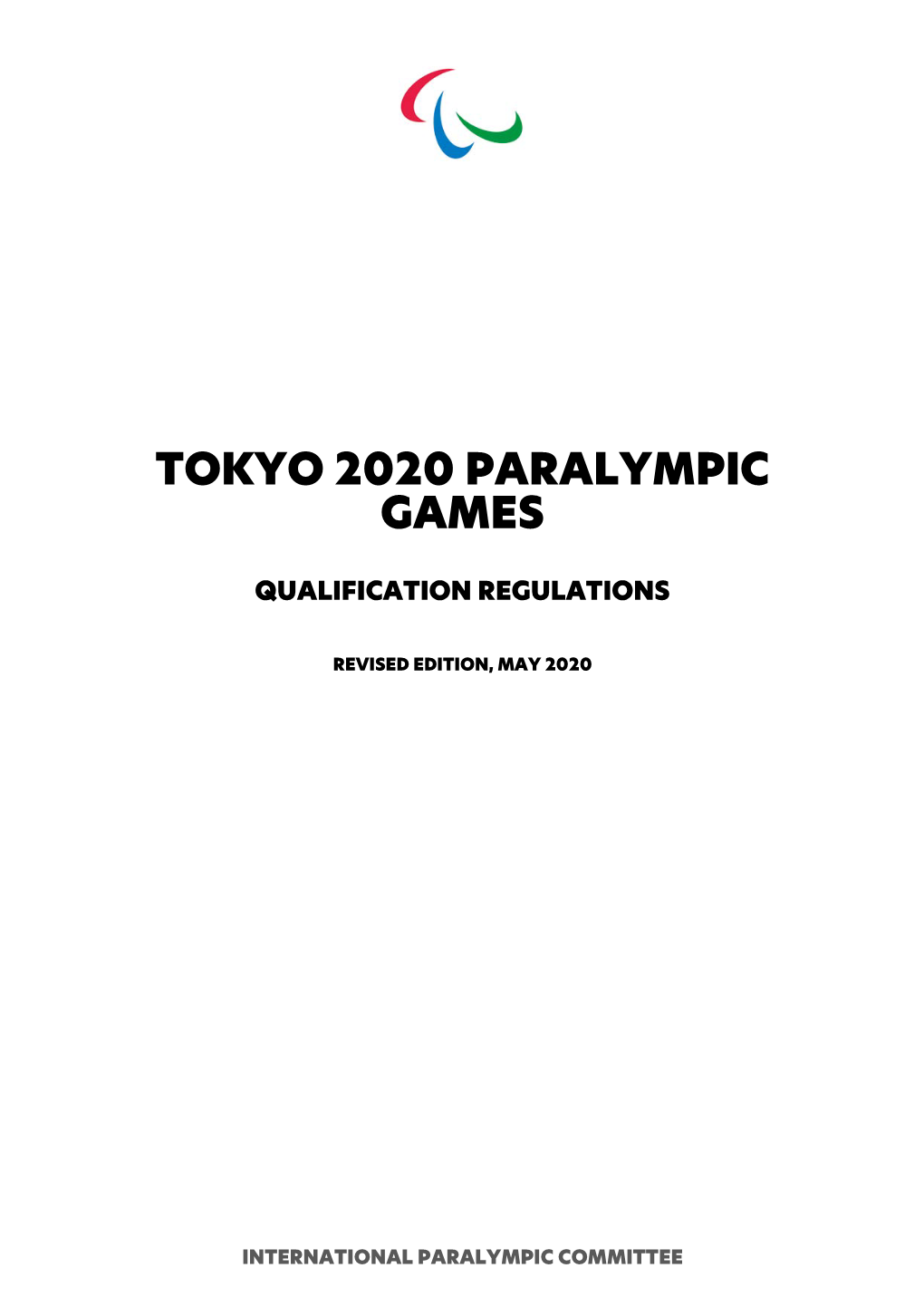 Tokyo 2020 Paralympic Games