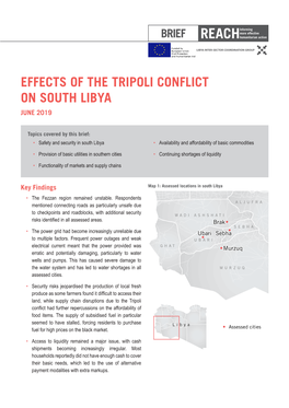 Effects of the Tripoli Conflict on South Libya June 2019