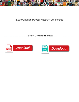 Ebay Change Paypal Account on Invoice