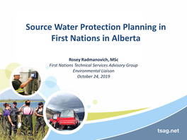 Source Water Protection Planning in First Nations in Alberta