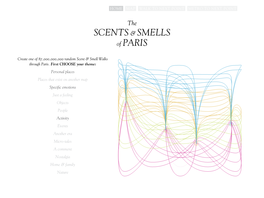 Paris Route Permutations 4 Geospatially Located Points Create One of 87,000,000,000 Random Scent & Smell Walks Through Paris