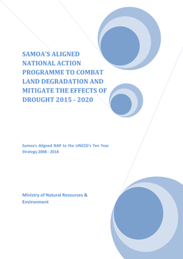 Samoa's Aligned National Action Programme to Combat Land Degradation and Mitigate the Effects of Drought 2015 - 2020