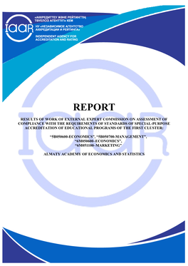 External Review Report of the Expert Panel