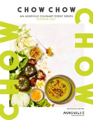 An Asheville Culinary Event Series Summer 2021