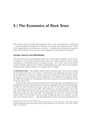 5 the Economics of Rock Stars