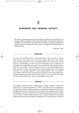 Economics and Criminal Activity
