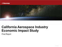 California Aerospace Industry Economic Impact Study Final Report