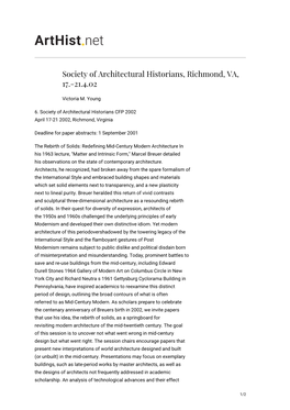 Society of Architectural Historians, Richmond, VA, 17.-21.4.02
