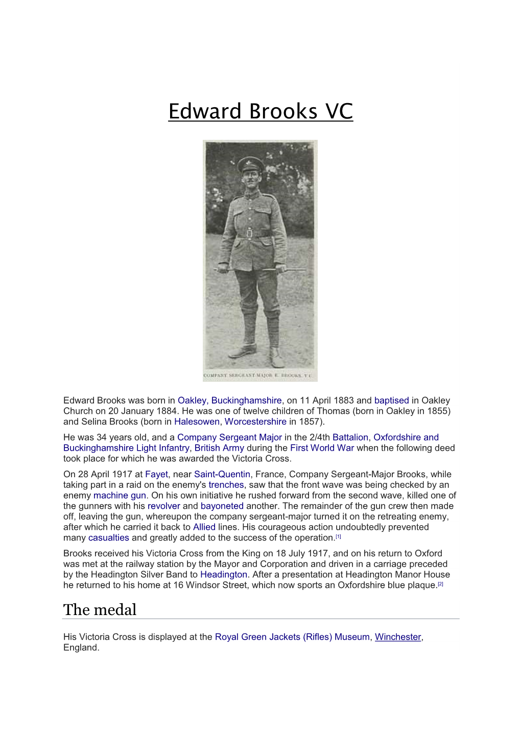 Edward Brooks VC