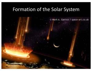 Formation of the Solar System Overview