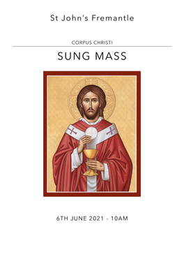 Corpus Christi Sunday Booklet 2021