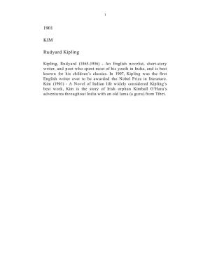 1901 KIM Rudyard Kipling