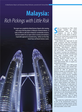 Malaysia: Rich Pickings with Little Risk
