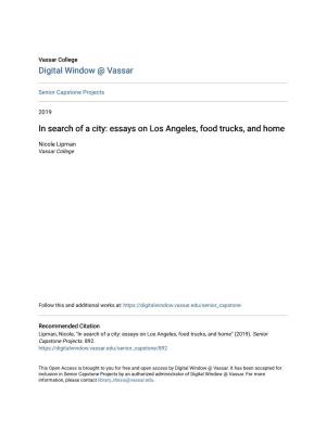 Essays on Los Angeles, Food Trucks, and Home