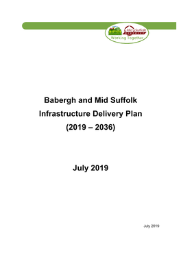 Babergh and Mid Suffolk Infrastructure Delivery Plan (2019 – 2036)