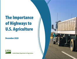 The Importance of Highways to U.S. Agriculture