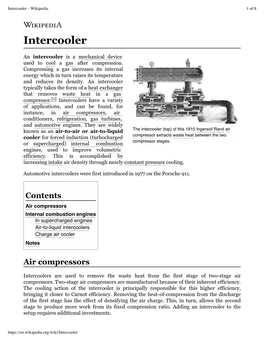 Intercooler - Wikipedia 1 of 8