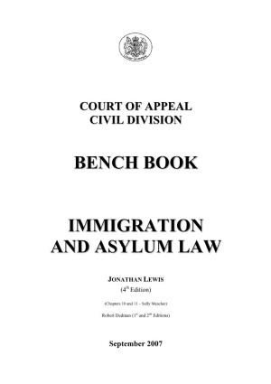 Bench Book Immigration and Asylum