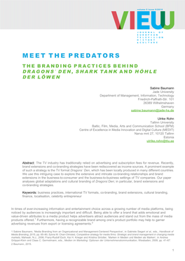 Meet the Predators