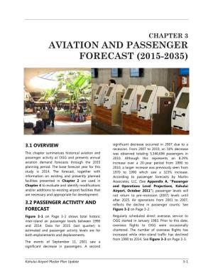 Chapter 3 Aviation and Passenger Forecast (2015-2035)