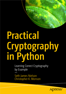 Learning Correct Cryptography by Example — Seth James Nielson Christopher K